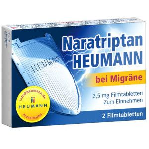 Naratriptan HEUMANN bei Migräne 2,5 mg Filmtabletten